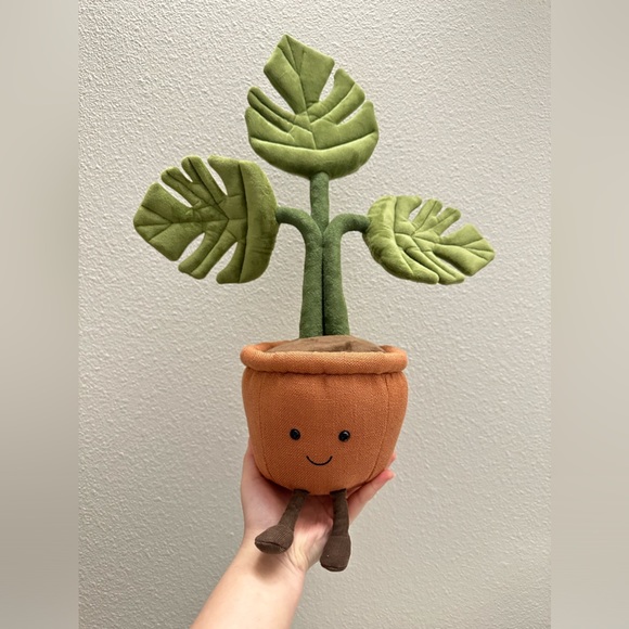 Jellycat | Toys | Nwt Jellycat Amuseable Monstera Plant Plush | Poshmark